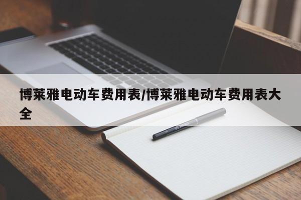 博莱雅电动车价格表