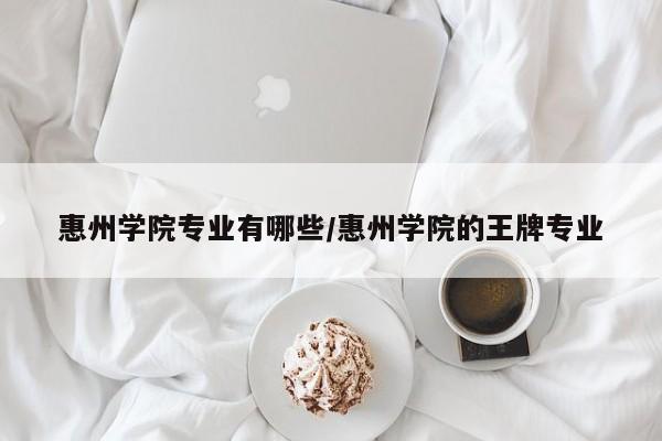 惠州学院专业有哪些