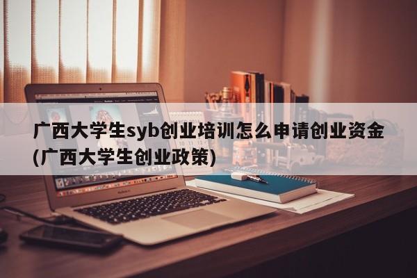 广西大学生syb创业培训怎么申请创业资金